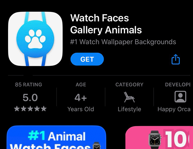 Diana DAchille’s Free Apple Watch Animal Gallery App