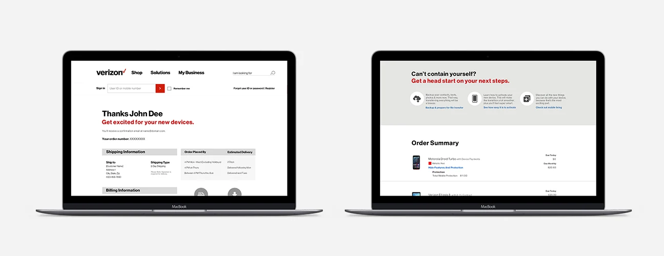 Receipt redesign